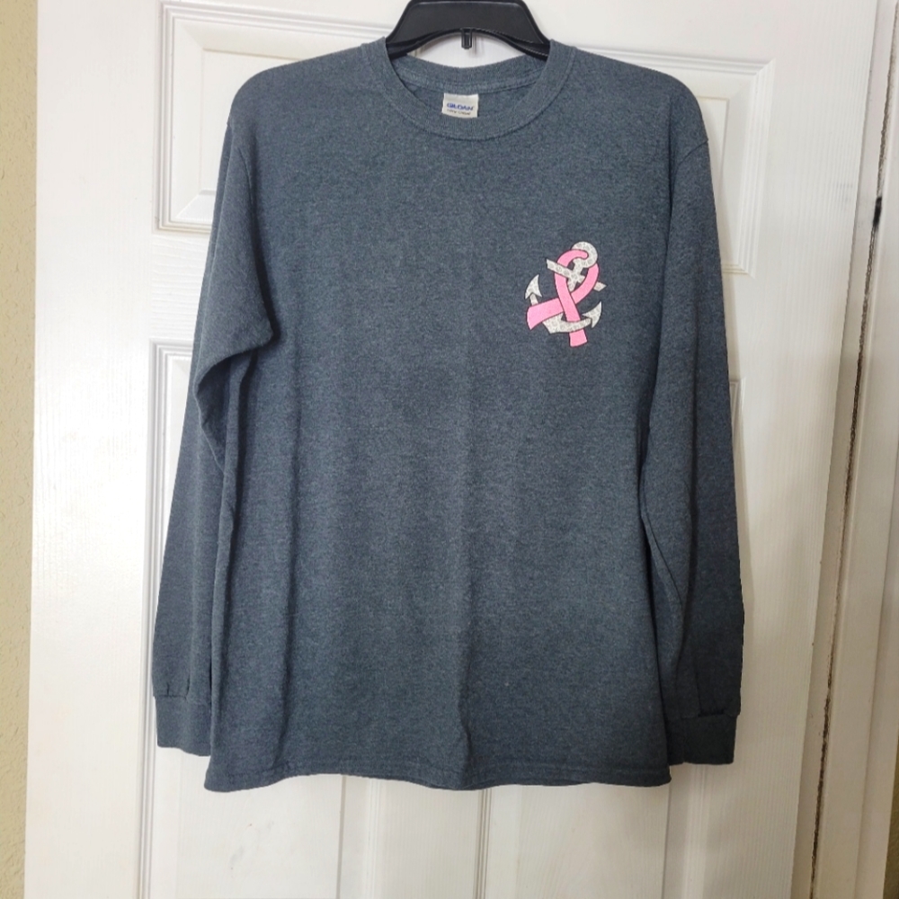 Womens long sleeve Breast Cancer awareness shirt